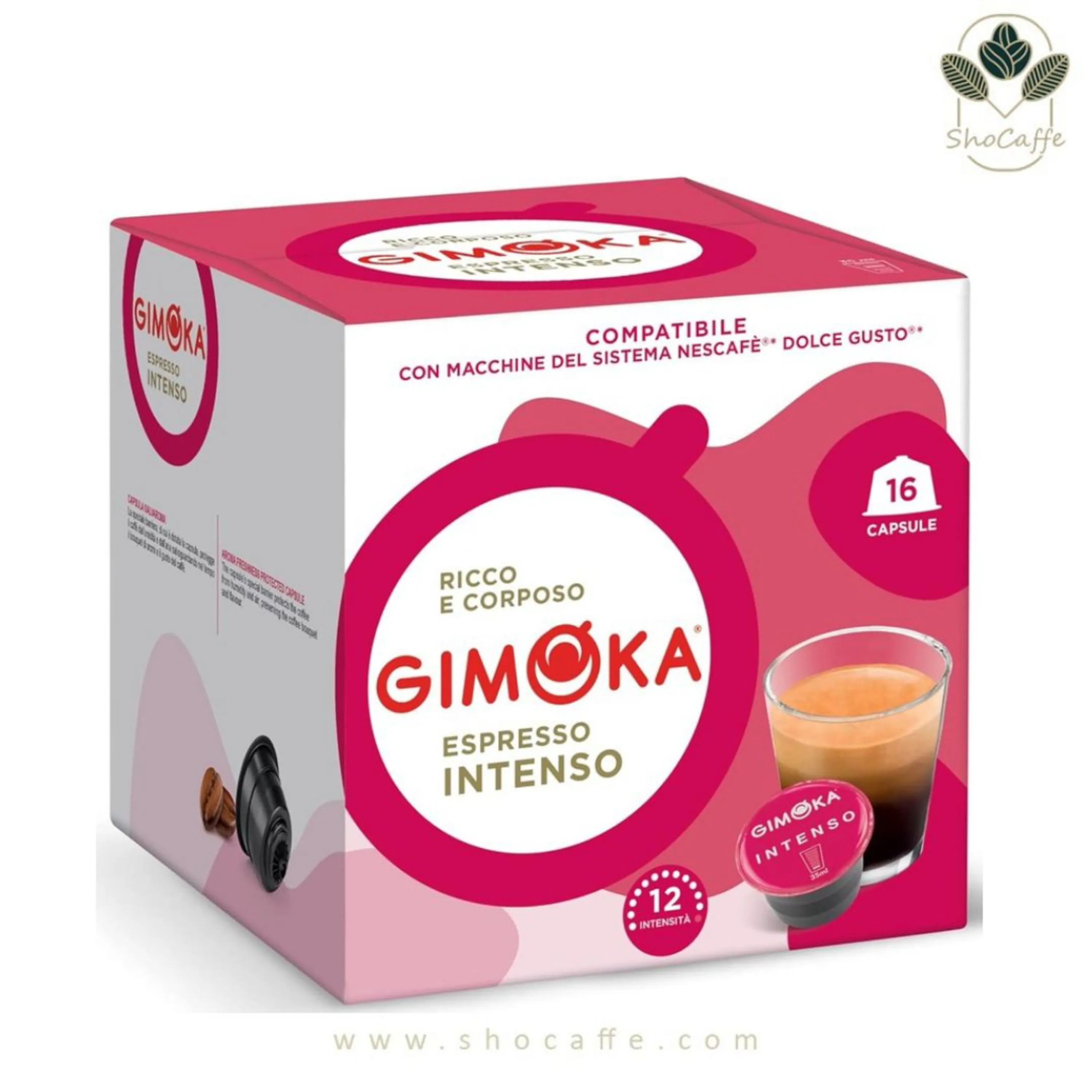 کپسول قهوه دولچه گوستو جیموکا مدل اسپرسو اینتنسو Gimoka Intenso